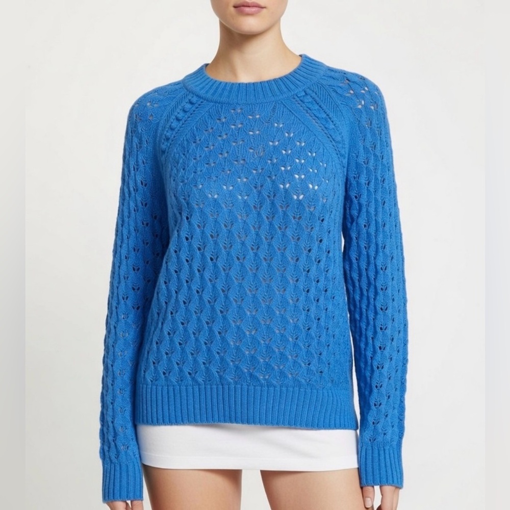 LOFT Ann Taylor Cobalt Blue Knit Sweater